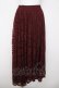 画像1: axes femme / レースサーキュラースカート M ワイン Y-26-03-20-192-AX-SK-SZ-ZY (1)