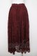 画像2: axes femme / レースサーキュラースカート M ワイン Y-26-03-20-192-AX-SK-SZ-ZY (2)