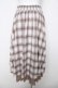 画像2: axes femme / ビッグチェックミディスカート F ベージュ Y-26-03-20-193-AX-SK-SZ-ZY (2)