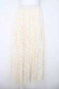 axes femme / レースサーキュラースカート M 生成り Y-26-03-20-194-AX-SK-SZ-ZY