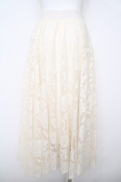 画像2: axes femme / レースサーキュラースカート M 生成り Y-26-03-20-194-AX-SK-SZ-ZY