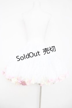 画像2: BOGUTA / Sky Rabbit×BOGUTAオーガンジー花パニエ  白 Y-26-03-20-195-EL-SK-SZ-ZY