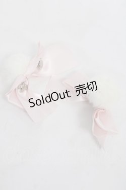 画像7: Amavel / ファーぽんリボン付クロスパンプス LL ピンク Y-26-03-20-016-CA-SH-SZ-ZY