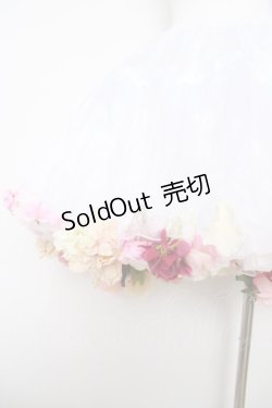 画像3: BOGUTA / Sky Rabbit×BOGUTAオーガンジー花パニエ  白 Y-26-03-20-195-EL-SK-SZ-ZY