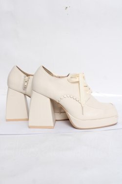 画像4: axes femme POETIQUE / レースアップシューズ S 生成り Y-26-03-20-019-AX-SH-SZ-ZY