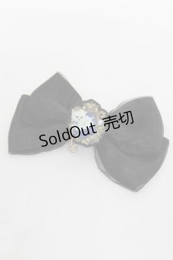 画像1: Enchantlic Enchantilly / クイーンキャットリボンブローチ  黒 Y-26-03-20-003-LO-AC-SZ-ZY