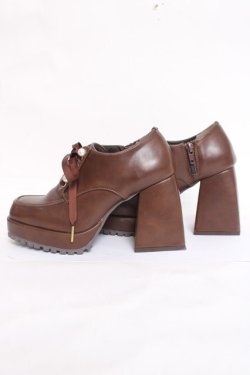 画像2: axes femme POETIQUE / レースアップシューズ S 茶 Y-26-03-20-020-AX-SH-SZ-ZY