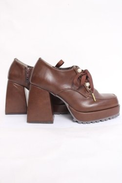 画像4: axes femme POETIQUE / レースアップシューズ S 茶 Y-26-03-20-020-AX-SH-SZ-ZY