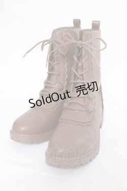 画像1: axes femme / ナポレオンレースアップブーツ L ブラウン Y-26-03-20-021-AX-SH-SZ-ZY