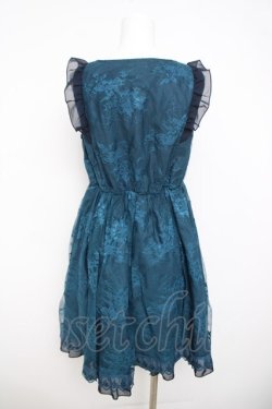 画像2: axes femme / レース重ね編み上げワンピース  グリーン Y-26-03-21-046-AX-OP-SZ-ZY