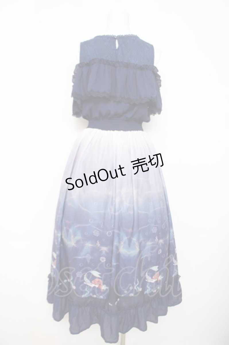 画像2: axes femme POETIQUE / リトル・マーメイド ワンピース  紺 Y-26-03-21-047-AX-OP-SZ-ZS (2)