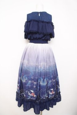 画像2: axes femme POETIQUE / リトル・マーメイド ワンピース  紺 Y-26-03-21-047-AX-OP-SZ-ZY