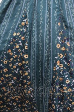 画像3: axes femme / パッチワーク柄フリルワンピ  グリーン Y-26-03-21-048-AX-OP-SZ-ZY