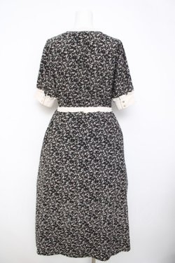 画像2: axes femme / 小花柄ワンピース M 黒 Y-26-03-21-049-AX-OP-SZ-ZY