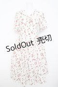 axes femme / チェリーローズ柄セーラーワンピース F 生成り Y-26-03-21-051-AX-OP-SZ-ZY