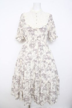 画像1: m petit by misako / トワルドジュイワンピース  白 Y-26-03-21-056-LO-OP-SZ-ZY