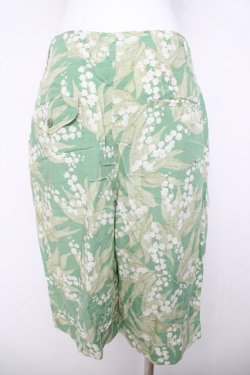 画像2: INGEBORG / すずらん柄パンツ  グリーン Y-26-03-21-057-LO-PA-SZ-ZY