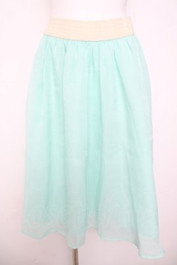 画像1: axes femme / チュールスカート  ミント Y-26-03-21-059-AX-SK-SZ-ZY