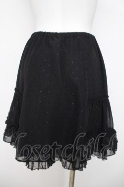 画像2: Emily Temple cute / ラメドットジョーゼットスカート  黒 Y-26-03-21-065-ET-SK-SZ-ZY