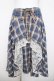 画像1: axes femme / チェック柄レースフリルスカート F ブルー Y-26-03-21-066-AX-SK-SZ-ZY (1)