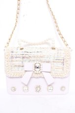 画像1: Swankiss / UT tweed bijou バッグ  ラベンダー Y-26-03-21-007-CA-BG-SZ-ZY (1)