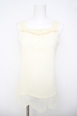 画像1: axes femme / ビジューストラップ付きタンク M 生成り Y-26-03-21-008-AX-TO-SZ-ZY