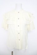 axes femme / ケープフリルブラウス M 生成り Y-26-03-21-013-AX-BL-SZ-ZY