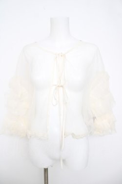 画像1: axes femme / チュールトップス  生成り Y-26-03-21-017-AX-TO-SZ-ZY