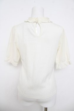 画像2: axes femme / モチーフレースデザインプルオーバー M 白 Y-26-03-21-018-AX-TO-SZ-ZY