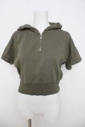 axes femme / ショート丈パーカー  カーキ Y-26-03-21-020-AX-TO-SZ-ZY