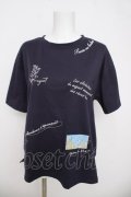 axes femme / 吸水速乾ランダム鈴蘭刺繍Ｔシャツ F 紺 Y-26-03-21-021-AX-TO-SZ-ZY