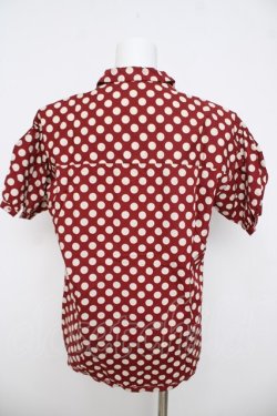 画像2: PINK HOUSE / 水玉柄半袖シャツ F レッド Y-26-03-21-027-LO-BL-SZ-ZY