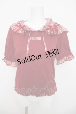 画像1: PINK HOUSE / ×misako aoki　ギンガムフードプルオーバー F レッド Y-26-03-21-028-LO-TO-SZ-ZY