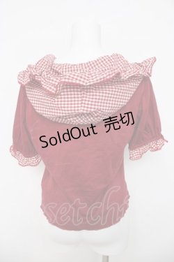 画像2: PINK HOUSE / ×misako aoki　ギンガムフードプルオーバー F レッド Y-26-03-21-028-LO-TO-SZ-ZY