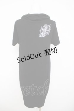 画像2: ALGONQUINS / スカルクロックプリントロングカットソー F 黒 Y-26-03-21-036-AL-TO-SZ-ZY