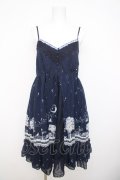 axes femme / ムーンキャットキャミワンピース  紺 Y-26-03-21-043-AX-OP-SZ-ZY