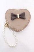 m petit by misako / AM*ハートガタミニコインケース  中茶 Y-26-03-22-001-LO-ZA-SZ-ZY
