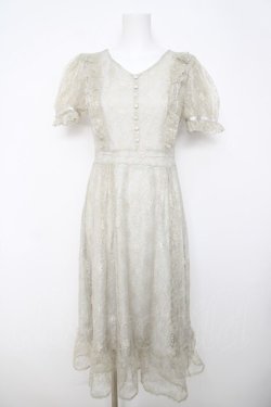 画像1: evelyn / ウエストリボンレースワンピース  ミント Y-26-03-22-046-LO-OP-SZ-ZY