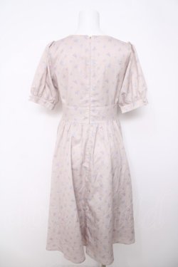 画像2: evelyn / オリジナル花柄ミドルワンピース  ピンクベージュ Y-26-03-22-048-LO-OP-SZ-ZY