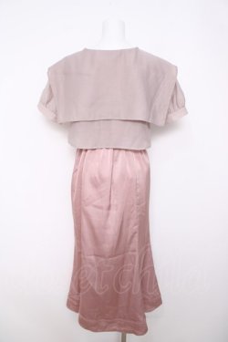 画像2: axes femme POETIQUE / シアーブラウスセットワンピース M ピンク Y-26-03-22-049-AX-OP-SZ-ZY