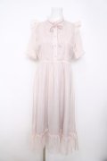 evelyn / 肩フリルリボンシアーロングワンピース F ベージュ Y-26-03-22-050-LO-OP-SZ-ZY
