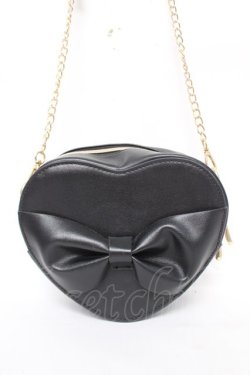 画像1: ｍ petit by misako / ハートポシェット  中黒 Y-26-03-22-005-LO-BG-SZ-ZY