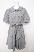 evelyn / グレンチェックハートドットワンピース  グレー Y-26-03-22-052-LO-OP-SZ-ZY
