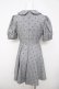 画像2: evelyn / グレンチェックハートドットワンピース  グレー Y-26-03-22-052-LO-OP-SZ-ZY (2)