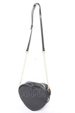 画像2: ｍ petit by misako / ハートポシェット  中黒 Y-26-03-22-005-LO-BG-SZ-ZY