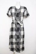 INGEBORG / チェック柄ワンピース F 黒 Y-26-03-22-057-LO-OP-SZ-ZY