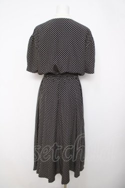 画像2: INGEBORG / ドット柄ワンピース F 黒 Y-26-03-22-059-LO-OP-SZ-ZY