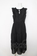 axes femme / ドビードットティアードワンピース Ｍ 黒 Y-26-03-22-060-AX-OP-SZ-ZY