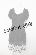 BPN / 裾刺繍ワンピース  黒 Y-26-03-22-061-GO-OP-AS-ZY