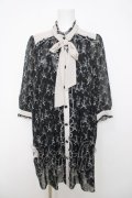 axes femme / エッフェル塔柄シフォンチュニ  黒 Y-26-03-22-062-AX-OP-SZ-ZY